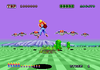 Space Harrier screen shot #1